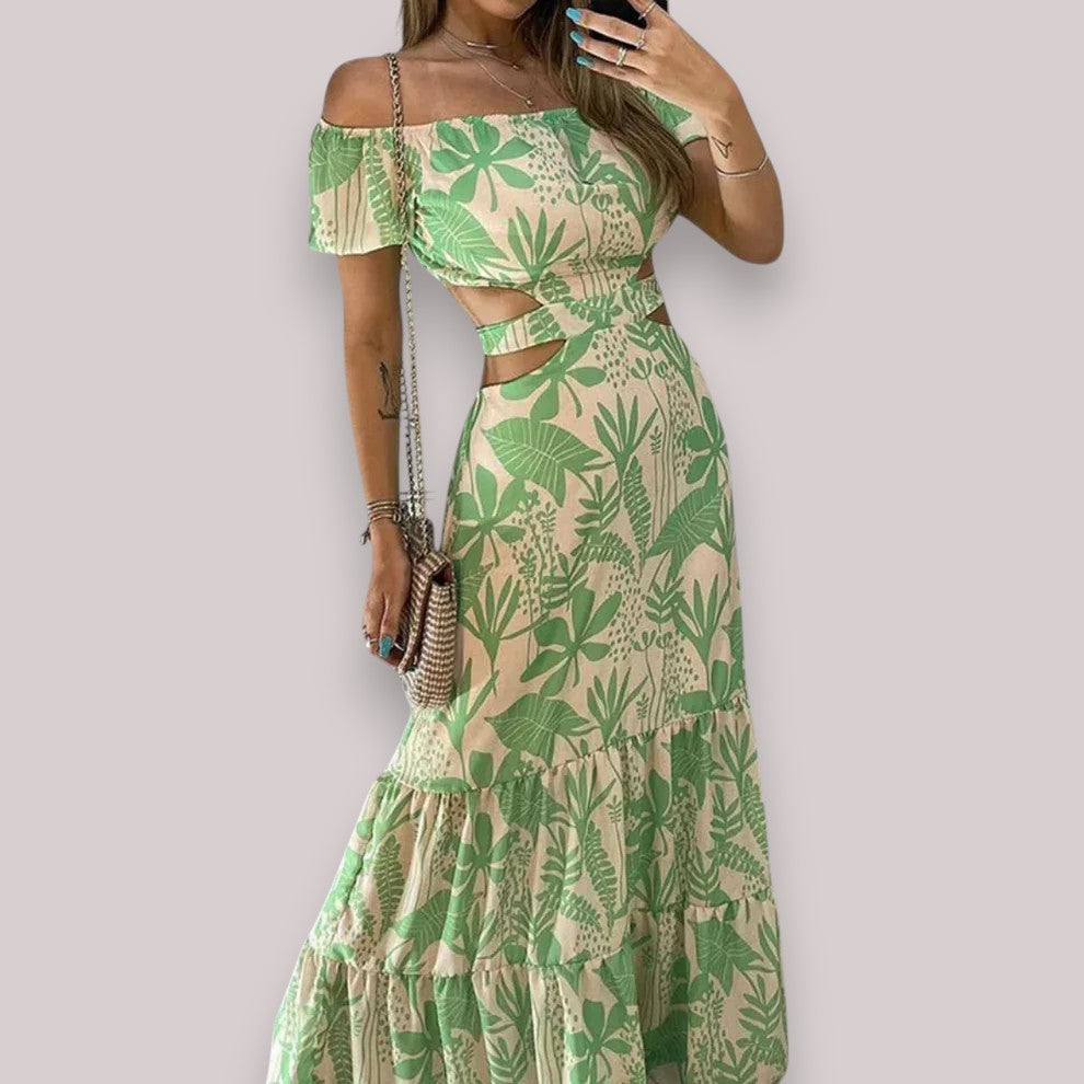 Tess Długa sukienka z wiązaniem