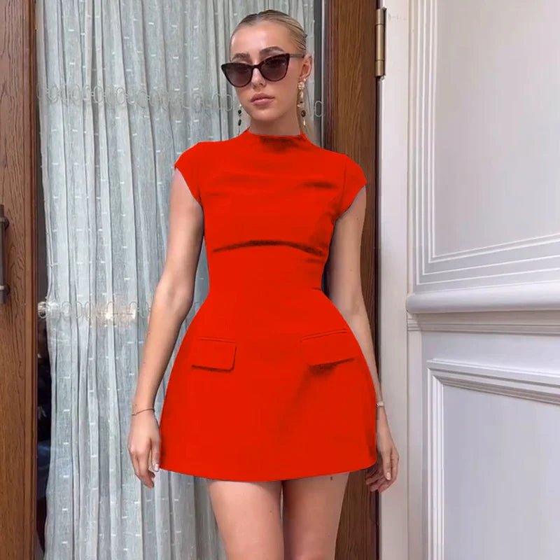 Isabella – Letnia mini sukienka z krótkim rękawem